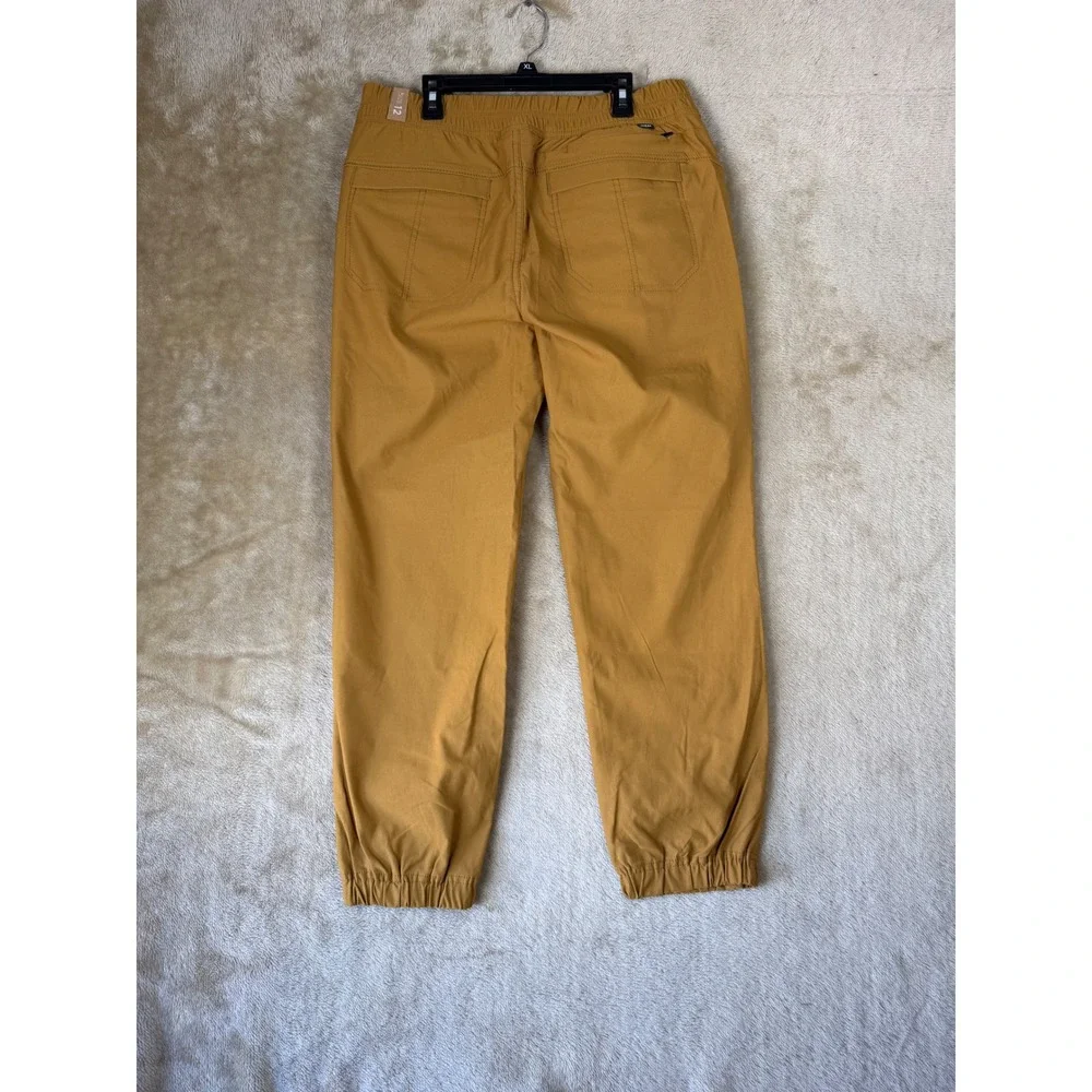 PrAna Halle E-Waist Jogger II Antique Bronze Nylon Stretch Hiking Pants Women 12